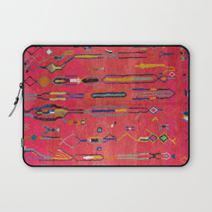 Traditional Moroccan Berber Carpet Arwtork Laptop Sleeve Gallery Image 1