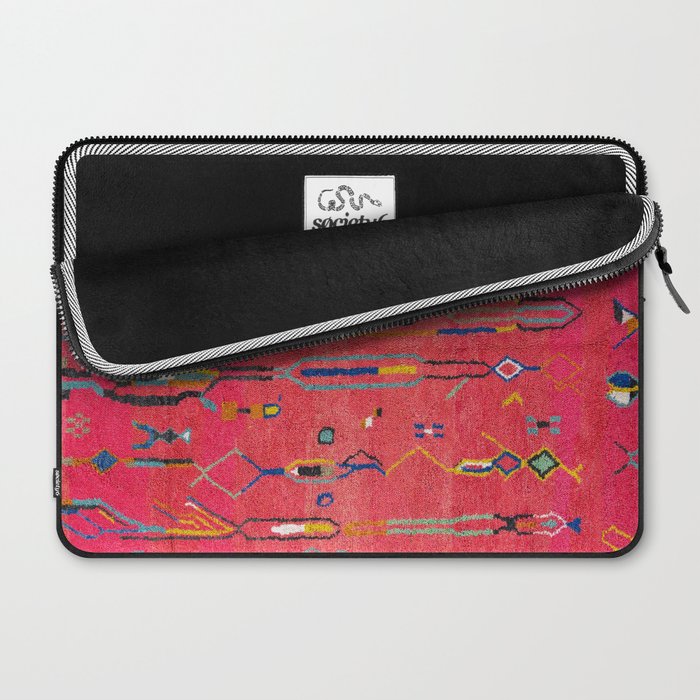 Traditional Moroccan Berber Carpet Arwtork Laptop Sleeve Gallery Image 2
