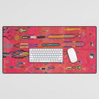 Traditional Moroccan Berber Carpet Arwtork Desk Mat Gallery Image 1
