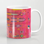 Traditional Moroccan Berber Carpet Arwtork Coffee Mug Gallery Image 1