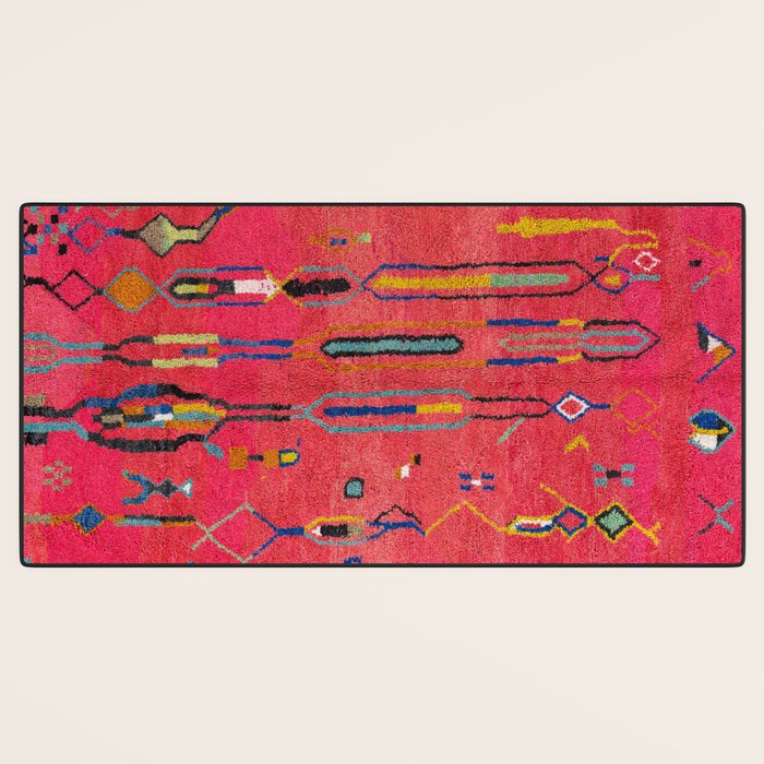 Traditional Moroccan Berber Carpet Arwtork Desk Mat Gallery Image 3