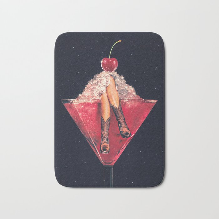 Cherry Cowgirl Margarita Bath Mat Gallery Image 1