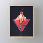 Cherry Cowgirl Margarita Mini Art Print Gallery Image 1