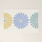 Retro Summer Daisies IV Welcome Mat Gallery Image 1
