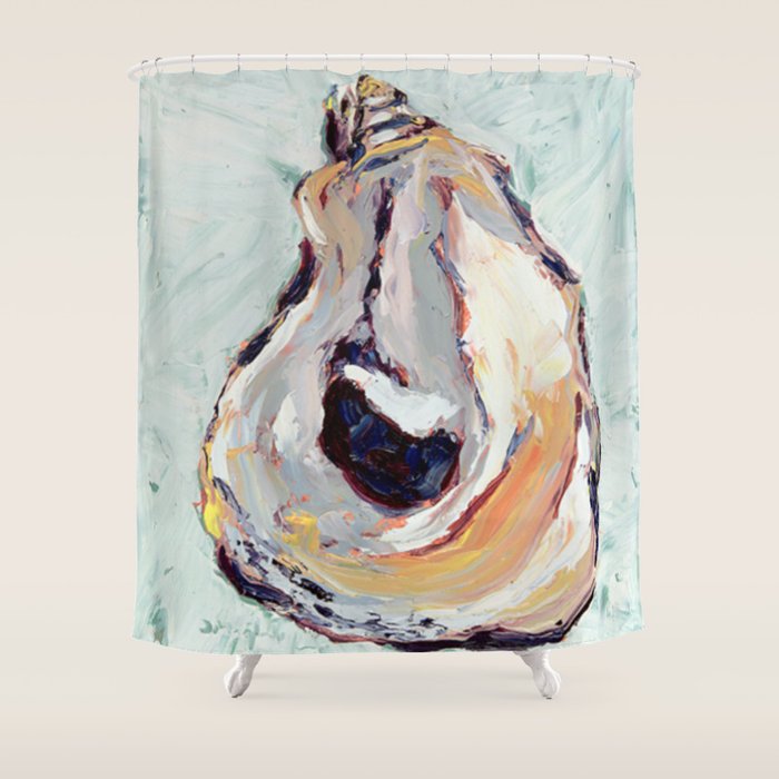 Oyster shell Shower Curtain