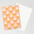 Happy White Dahlias - Pattern Stationery Card Gallery Image 2