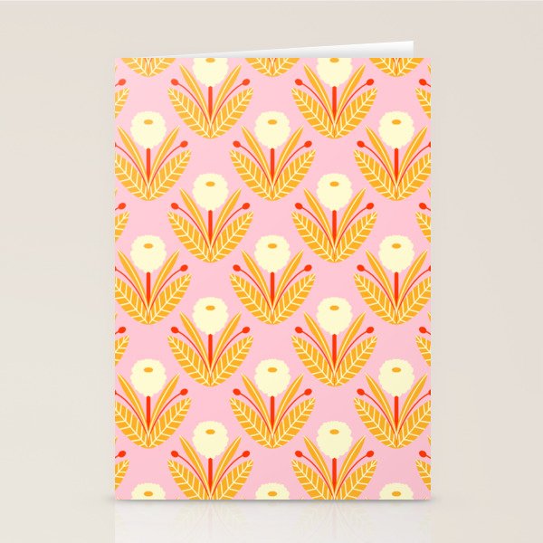 Happy White Dahlias - Pattern Stationery Card Gallery Image 2