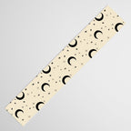 Goodnight Sky - black and cream  Table Runner Gallery Image 3