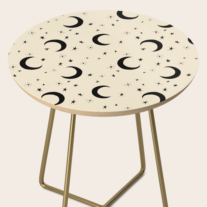 Goodnight Sky - black and cream  Side Table Gallery Image 2
