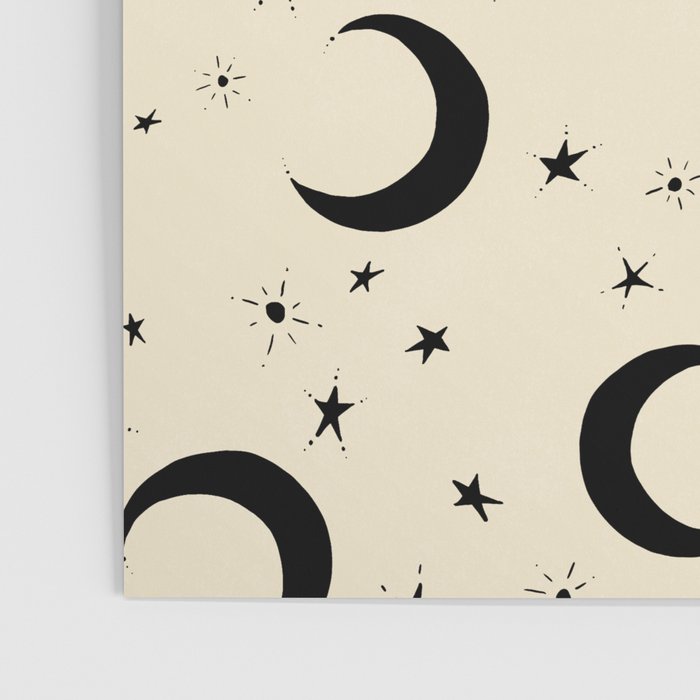 Goodnight Sky - black and cream  Poster Gallery Image 3