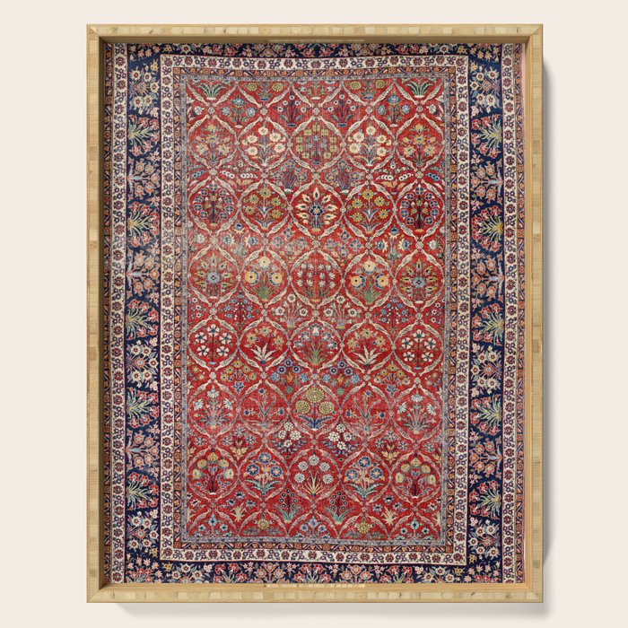 Tabriz Azerbaijan Northwest Persian Carpet Print Serving Tray Gallery Image 1