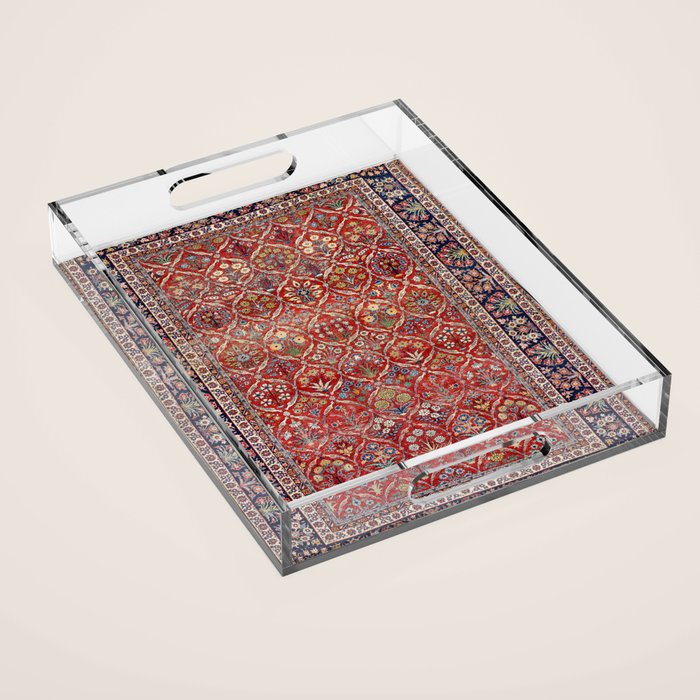 Tabriz Azerbaijan Northwest Persian Carpet Print Acrylic Tray Gallery Image 1