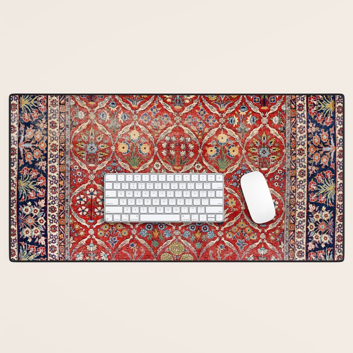 Tabriz Azerbaijan Northwest Persian Carpet Print Desk Mat Gallery Image 1