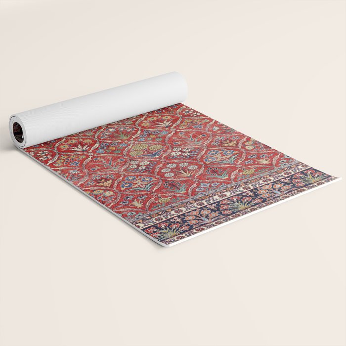 Tabriz Azerbaijan Northwest Persian Carpet Print Yoga Mat Gallery Image 2