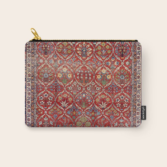 Tabriz Azerbaijan Northwest Persian Carpet Print Carry All Pouch Gallery Image 1