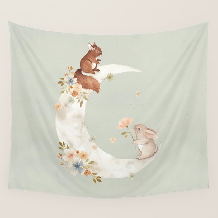 I love you to the moon and back Wall Tapestry Gallery Image 4