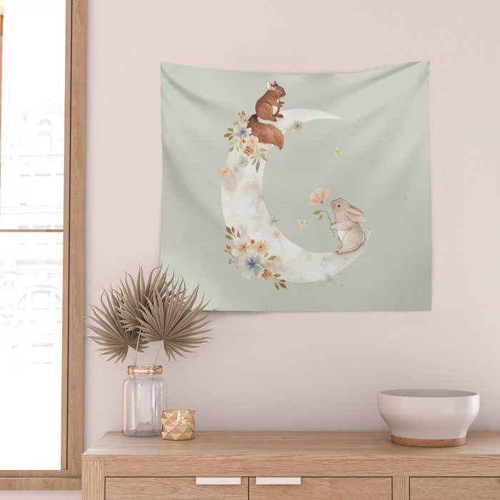 I love you to the moon and back Wall Tapestry Gallery Image 2