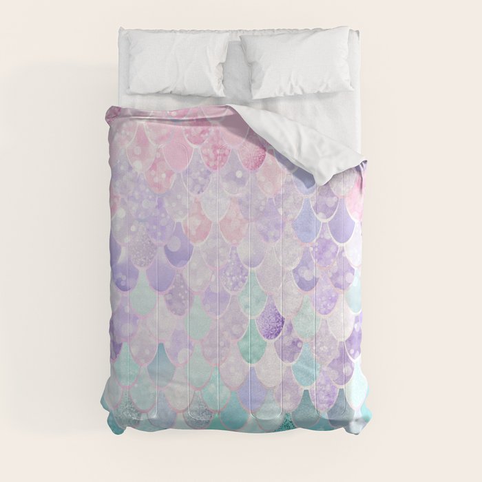 Mermaid Pastel Aesthetics Comforter Gallery Image 8