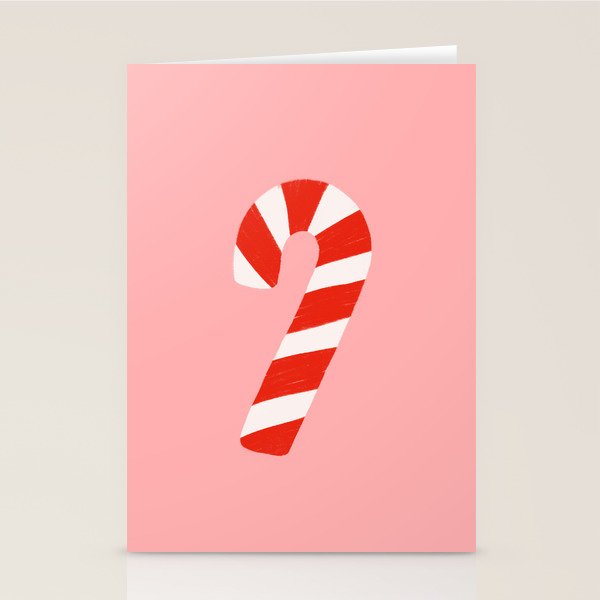 Candy Canes - Pink Stationery Card Gallery Image 1