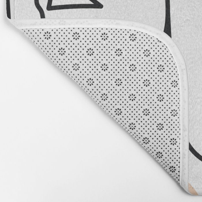 Single Line Faces Bath Mat Gallery Image 2