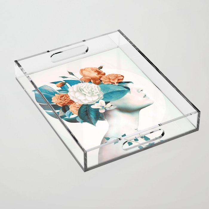 Floral beauty 2a Acrylic Tray Gallery Image 1