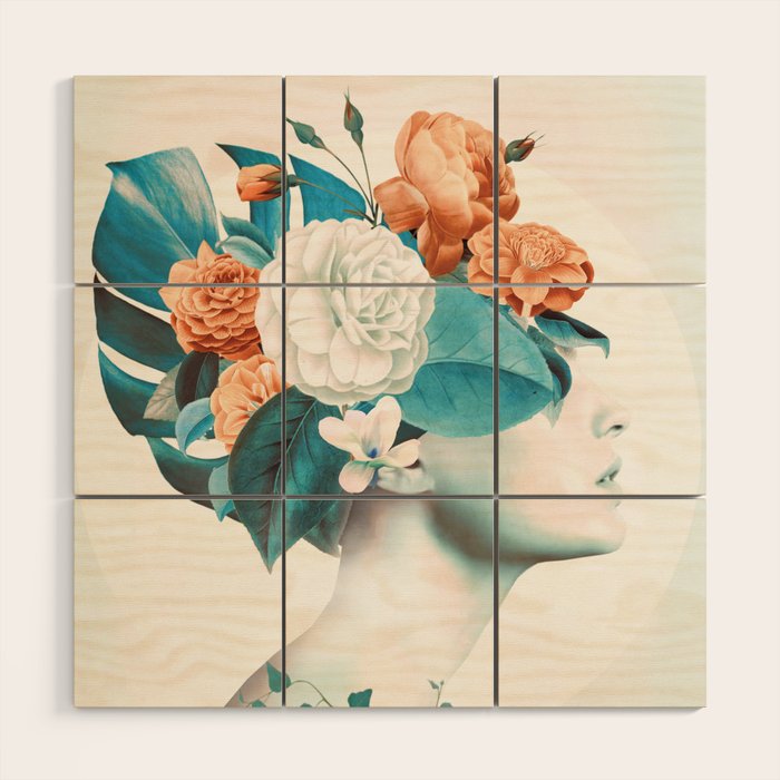Floral beauty 2a Wood Wall Art Gallery Image 1