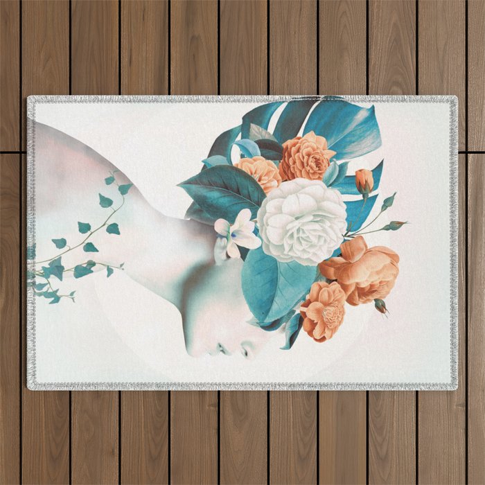 Floral beauty 2a Outdoor Rug Gallery Image 1