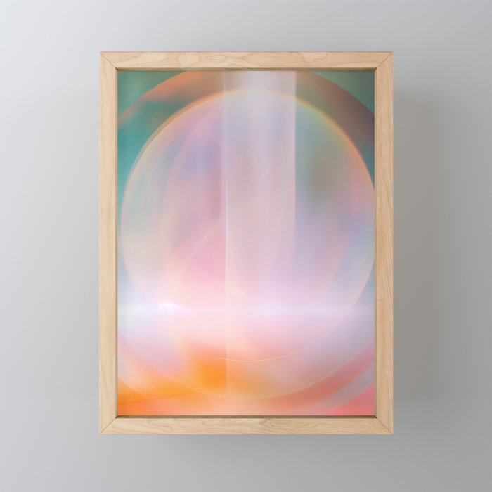 Tinted Futurism - Cosmic Spiritual Lights Mini Art Print Gallery Image 1