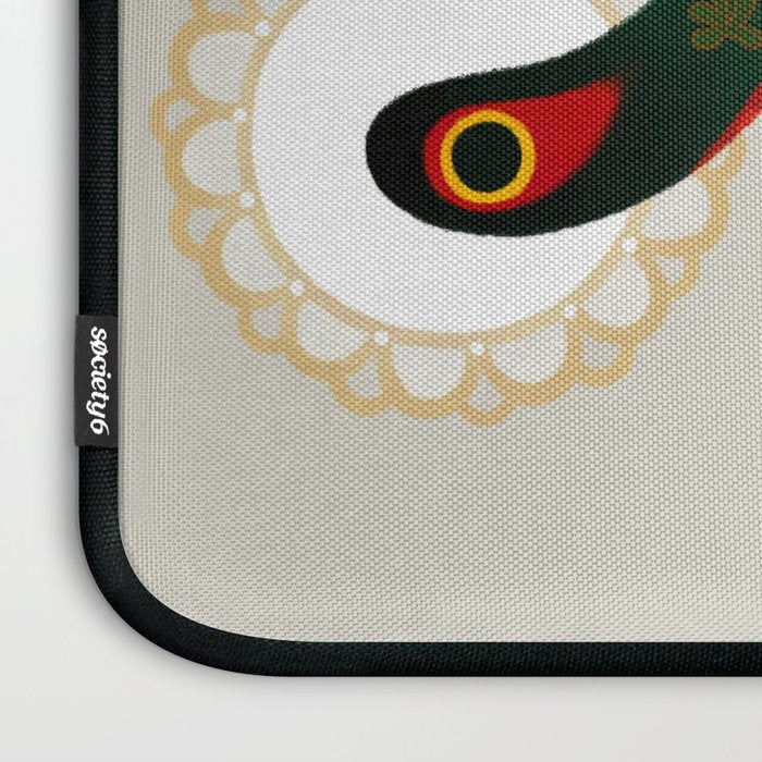 Snake and flowers Laptop Sleeve Gallery Image 3