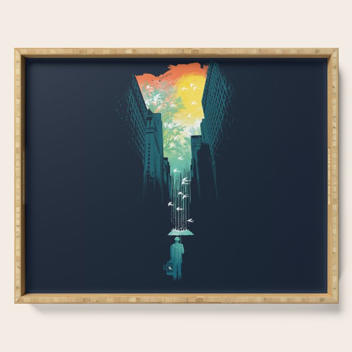 I Want My Blue Sky Serving Tray Gallery Image 1