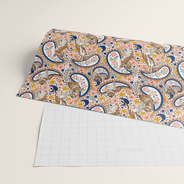  Leopard Cubs and Stars Wrapping Paper Gallery Image 2