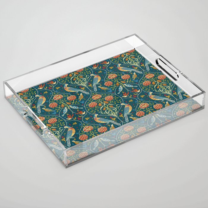 William Morris "Seasons by May" 1. Acrylic Tray Gallery Image 1