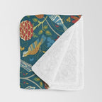 William Morris "Seasons by May" 1. Throw Blanket Gallery Image 3