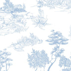 Toile de Jouy Vintage French Soft Baby Blue White Pastoral Pattern Coffee Mug Gallery Image 2