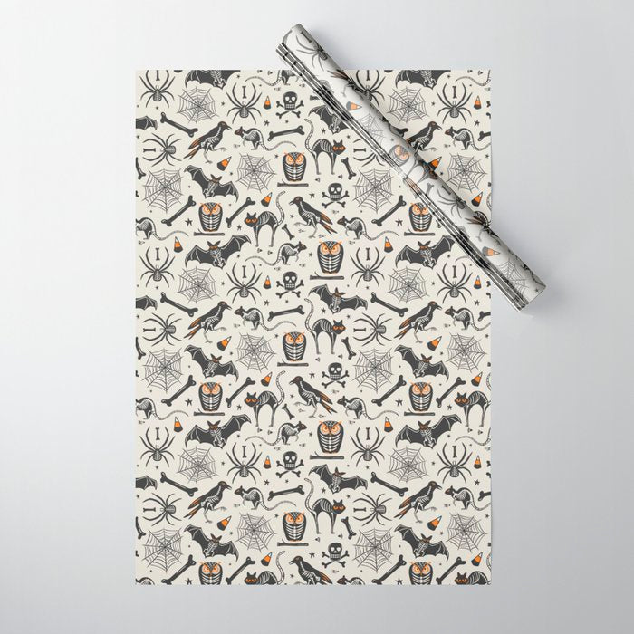 Halloween X-Ray Wrapping Paper Gallery Image 1
