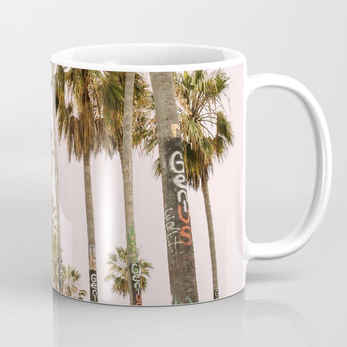 Palm Trees on Venice Beach - Los Angeles California Travel Photography Coffee Mug Gallery Image 1
