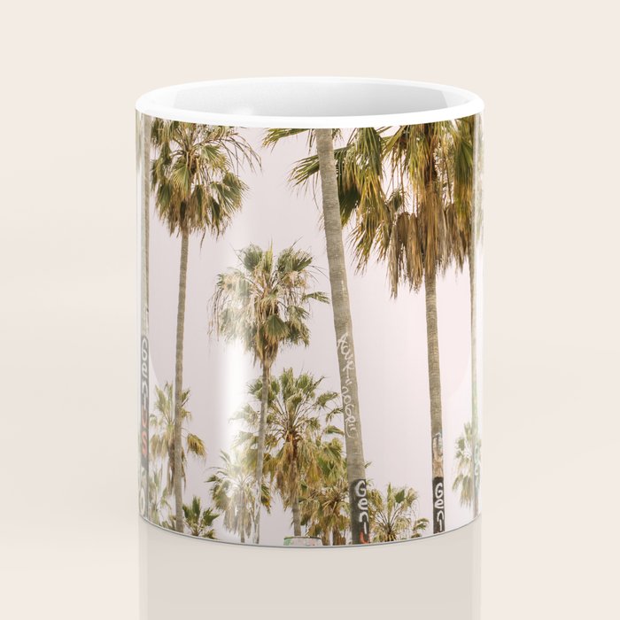 Palm Trees on Venice Beach - Los Angeles California Travel Photography Coffee Mug Gallery Image 4
