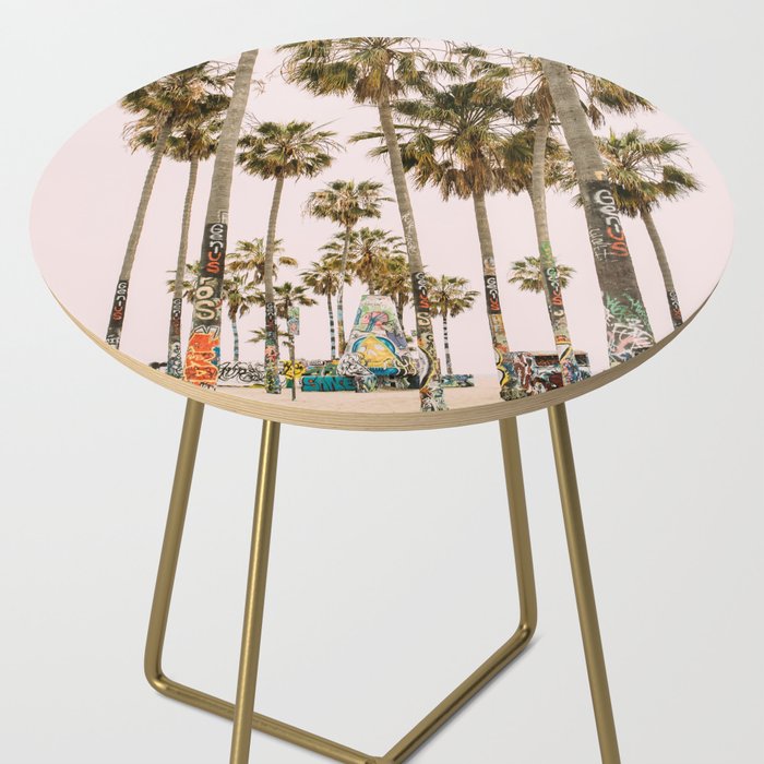 Palm Trees on Venice Beach - Los Angeles California Travel Photography Side Table Gallery Image 2