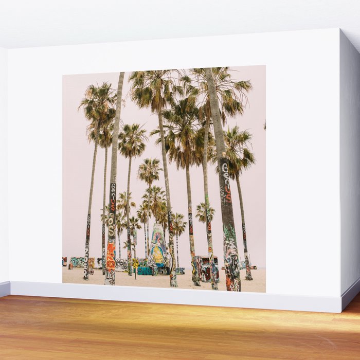 Palm Trees on Venice Beach - Los Angeles California Travel Photography Wall Mural Gallery Image 2