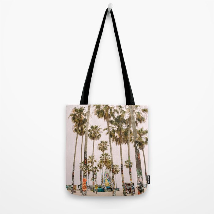 Palm Trees on Venice Beach - Los Angeles California Travel Photography Tote Bag Gallery Image 2