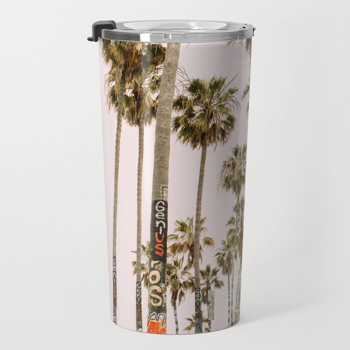 Palm Trees on Venice Beach - Los Angeles California Travel Photography Travel Mug Gallery Image 3