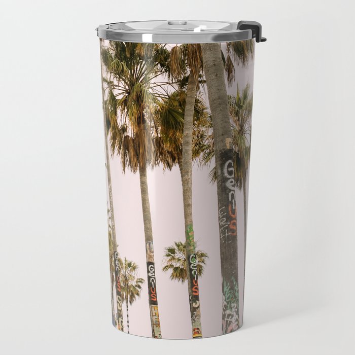 Palm Trees on Venice Beach - Los Angeles California Travel Photography Travel Mug Gallery Image 2