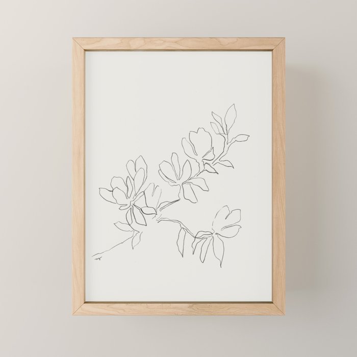 Floral Study no. 4 Mini Art Print Gallery Image 1