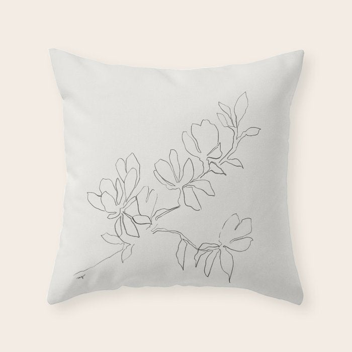 Floral Study no. 4 Throw Pillow Gallery Image 6