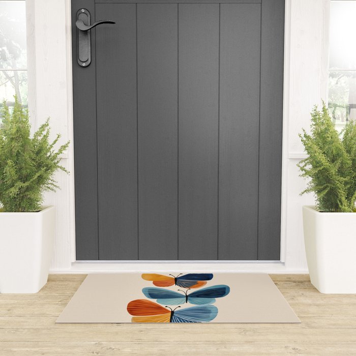 Dancing Butterflies Welcome Mat Gallery Image 3