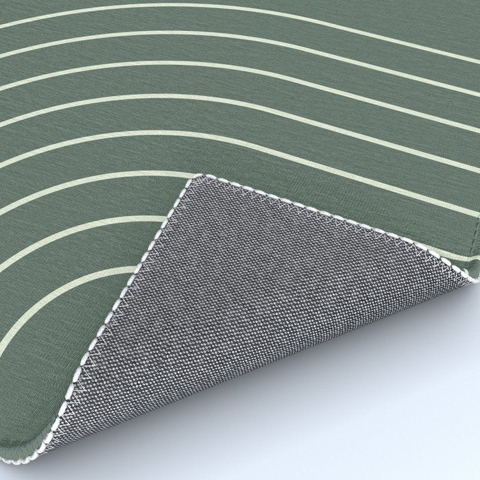 Geometric Lines in Sage Green 5 (Rainbow Abstraction) Rug Gallery Image 4