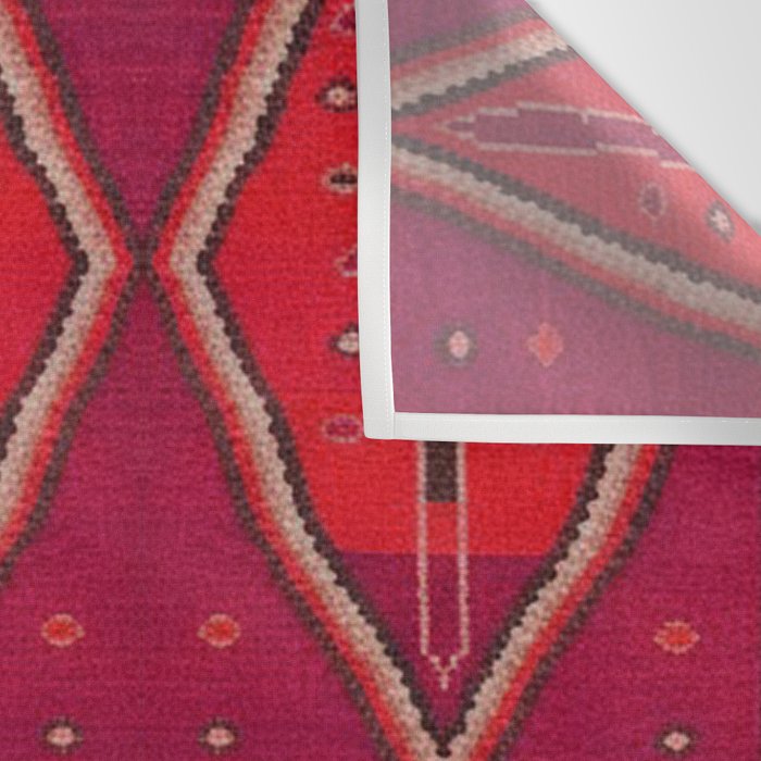 The Crimson Symmetry Handwoven Tribal Kilim Art Wall Tapestry Gallery Image 3