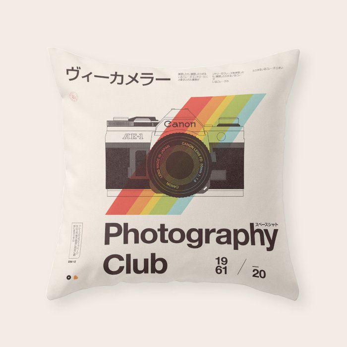 Photography Club Throw Pillow Gallery Image 6