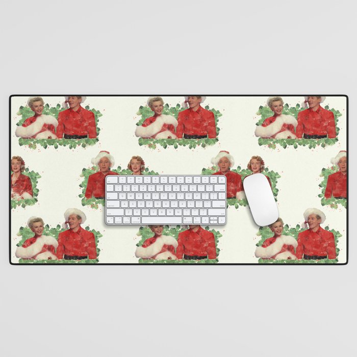 Quartet (White Christmas) Wrapping Paper Desk Mat Gallery Image 1