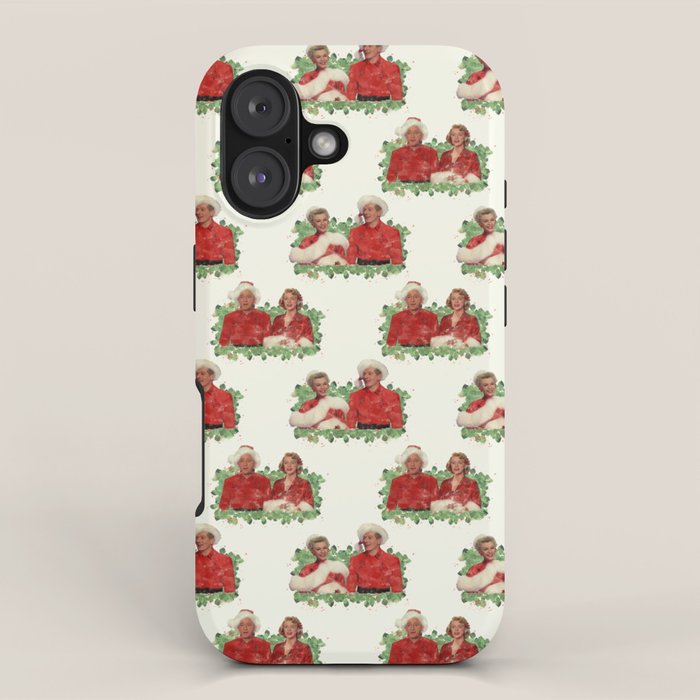 Quartet (White Christmas) Wrapping Paper iPhone Case Gallery Image 1
